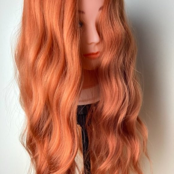 Orange  Middle Part Wig - Picture 6 of 12